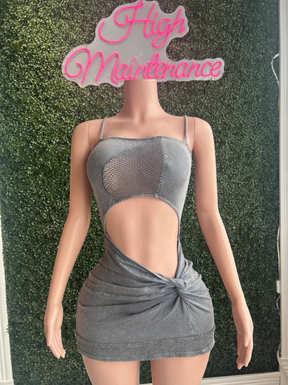 Adore mee sexy dress (Grey)