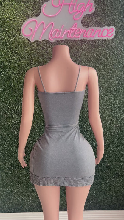 Adore mee sexy dress (Grey)